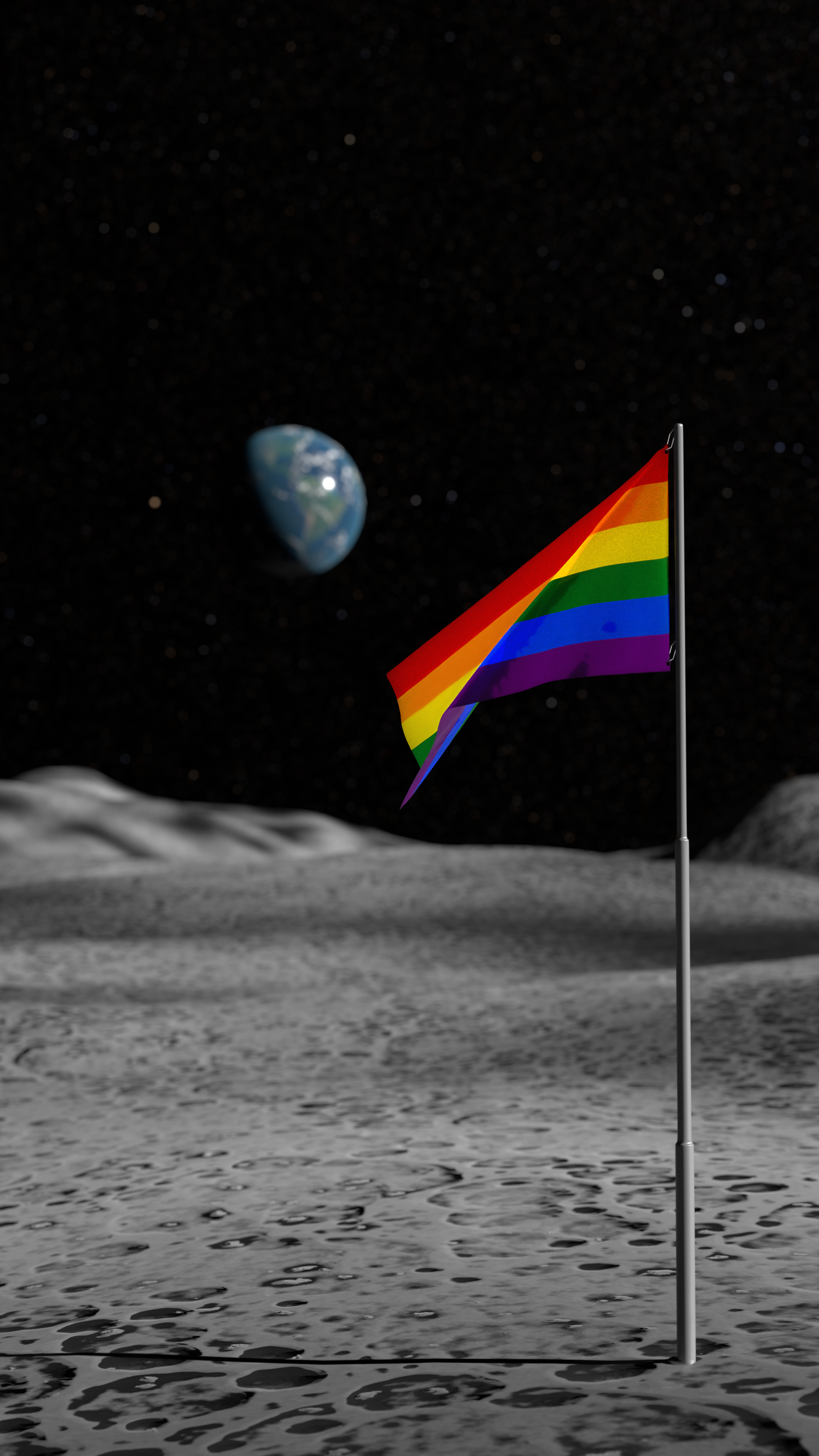 Moon with Flags preview image 2